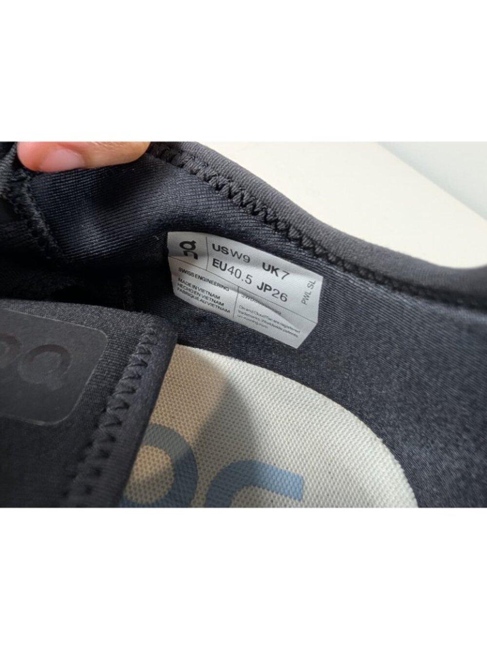 On cloud X 3 AD shoes black running sneakers women's size 9 - Picture 10 of 10
